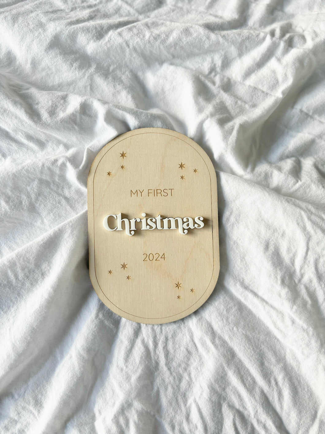 MY FIRST CHIRSTMAS PLAQUE