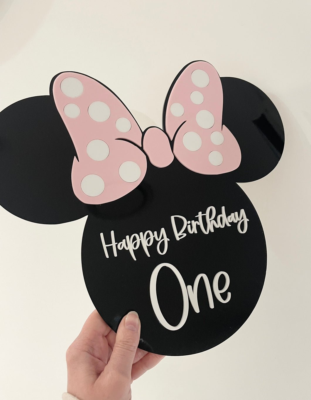 1ST BIRTHDAY MINNIE MOUSE SIGN