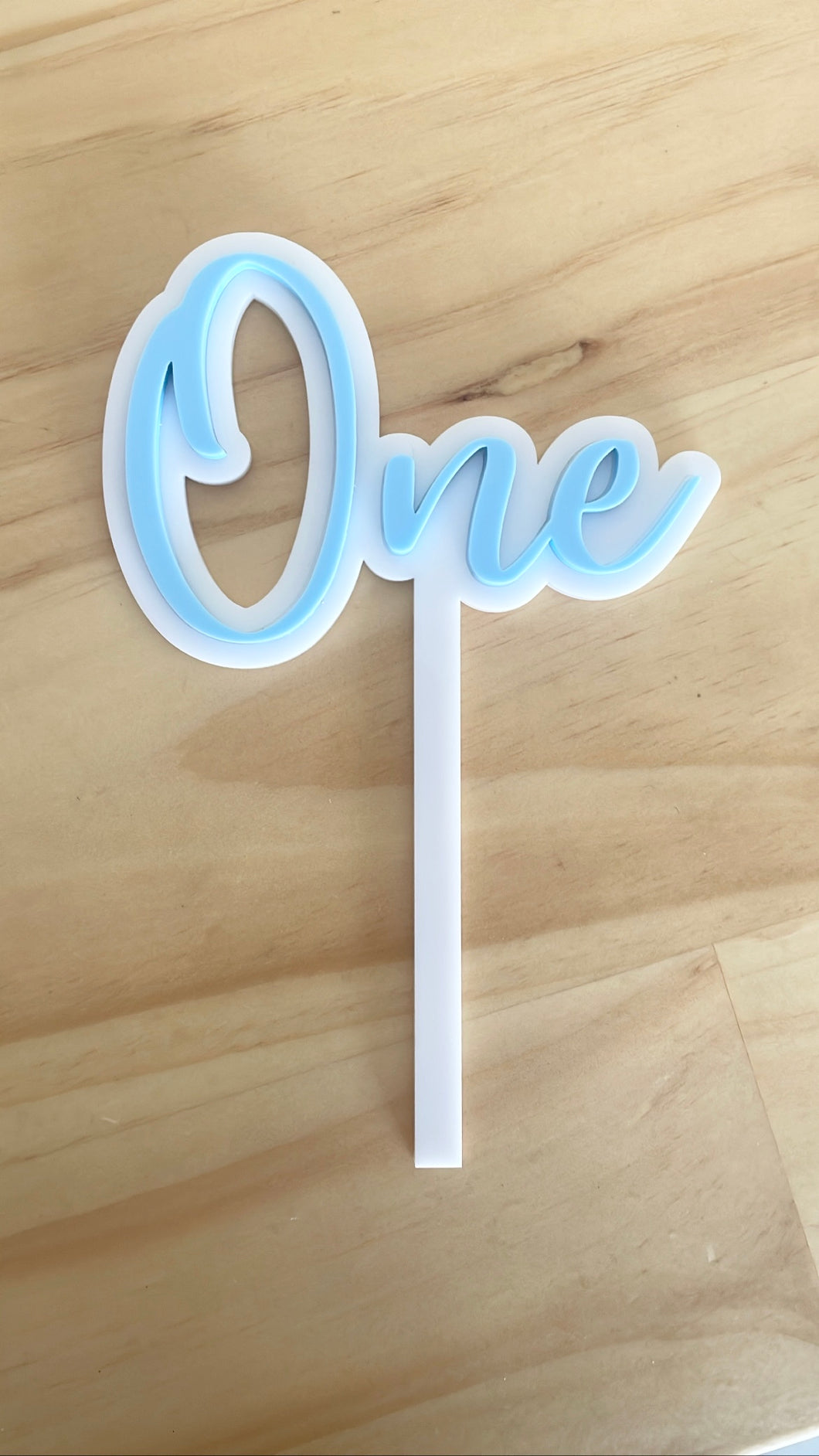 'ONE' CAKE TOPPER