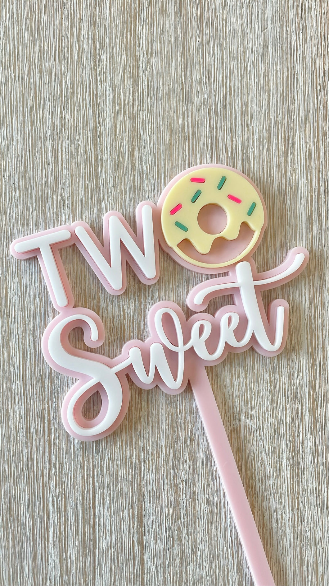 TWO SWEET CAKE TOPPER