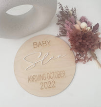 Load image into Gallery viewer, PREGNANCY ANNOUNCEMENT PLAQUE
