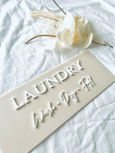 Load image into Gallery viewer, LAUNDRY SIGN
