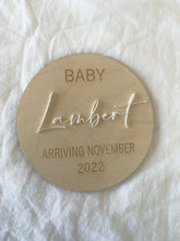 Load image into Gallery viewer, PREGNANCY ANNOUNCEMENT PLAQUE
