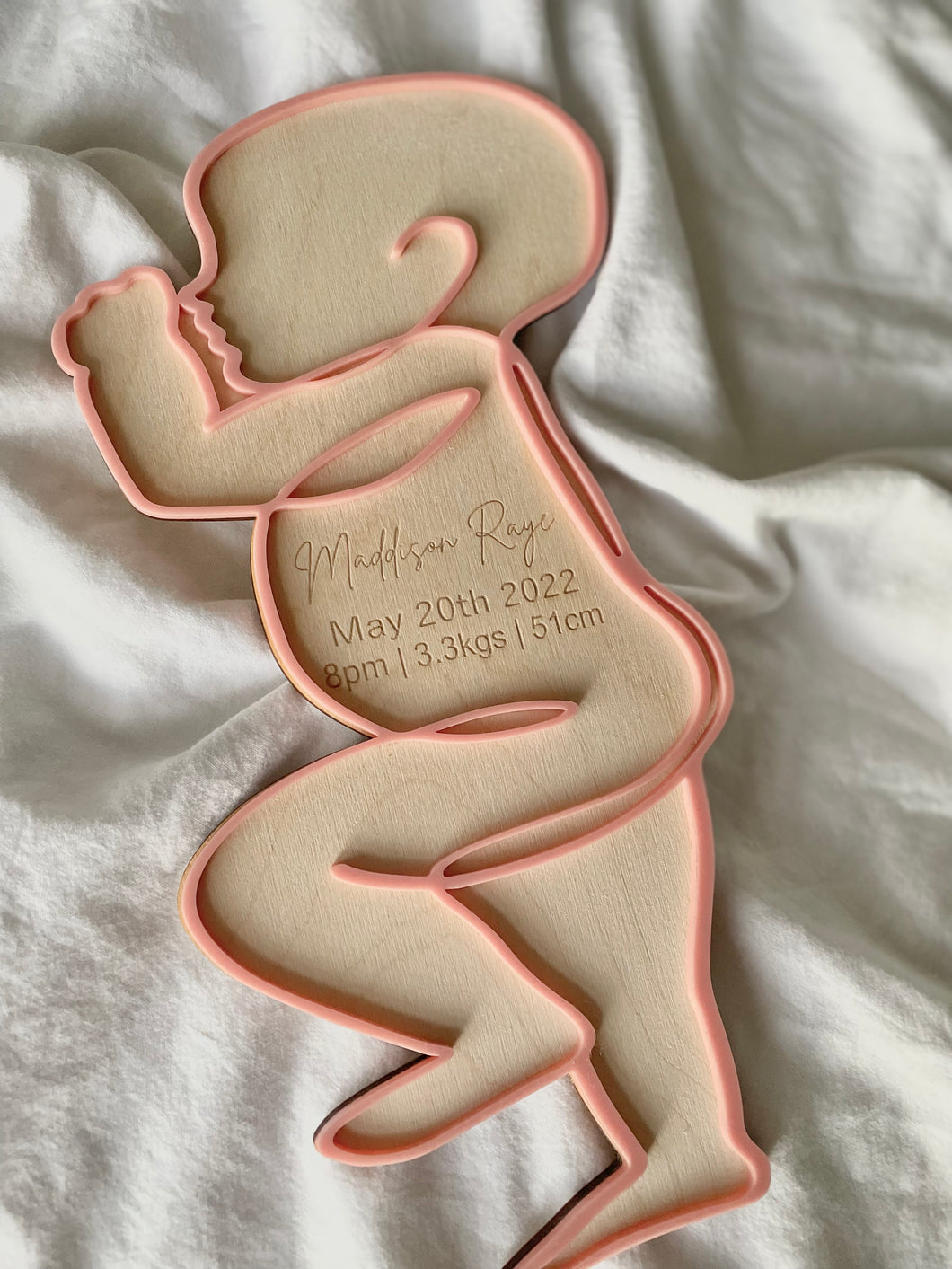 NEWBORN BIRTH DETAILS PLAQUE