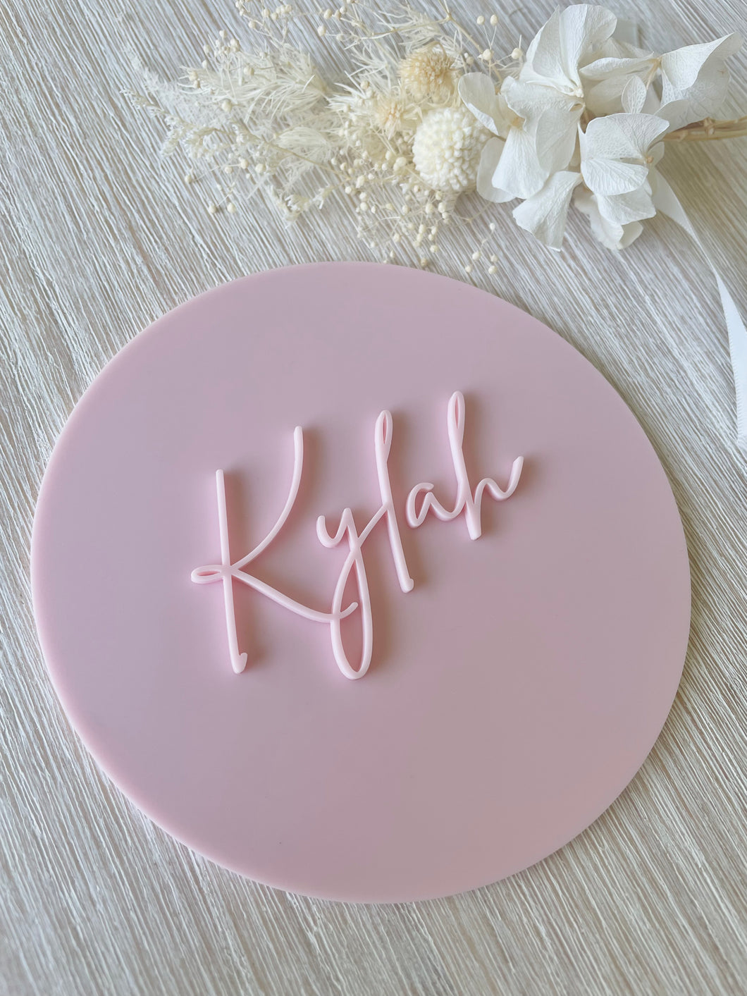 DOUBLE LAYERED ACRYLIC NAME PLAQUE