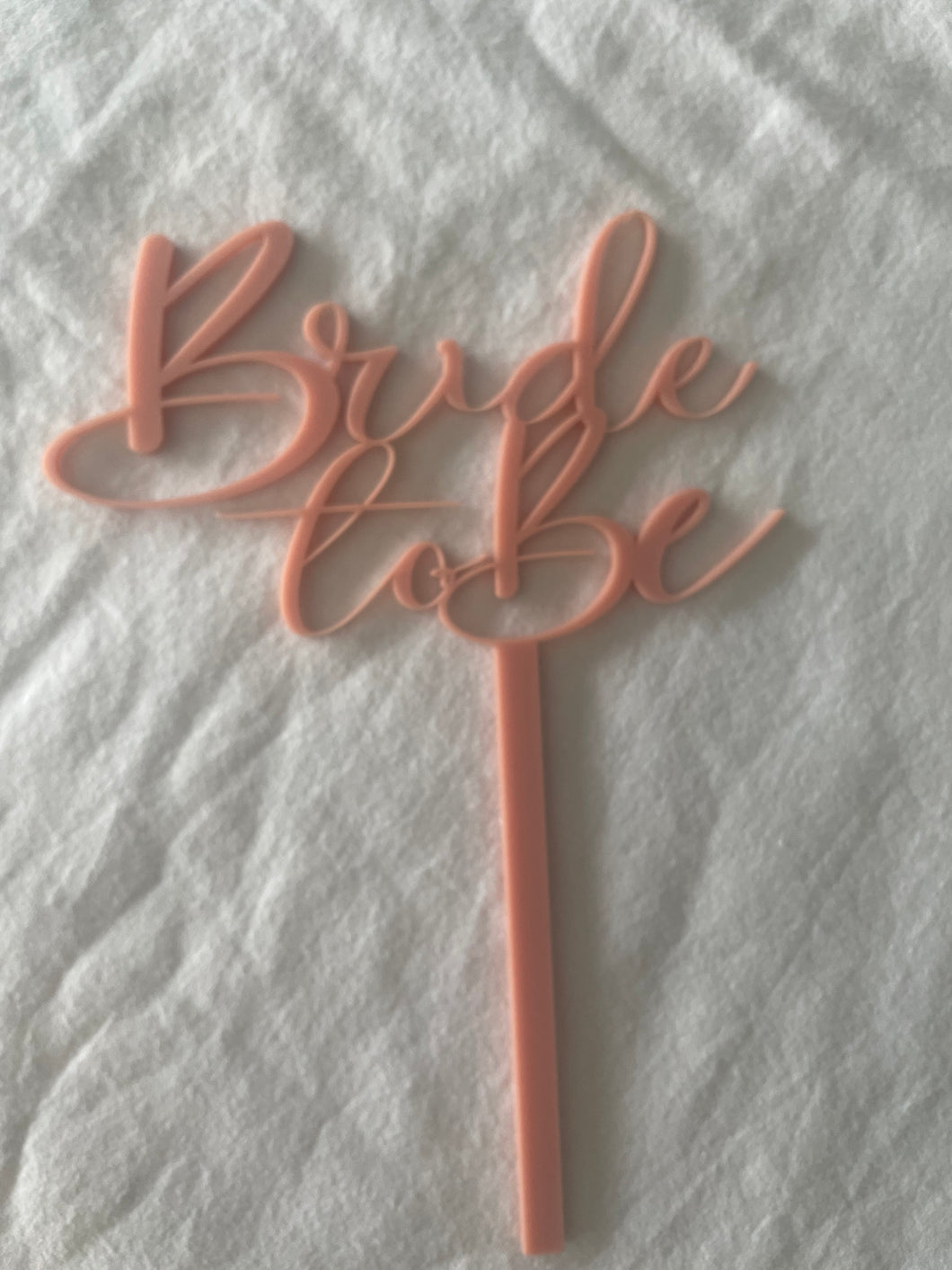 BRIDE TO BE CAKE TOPPER