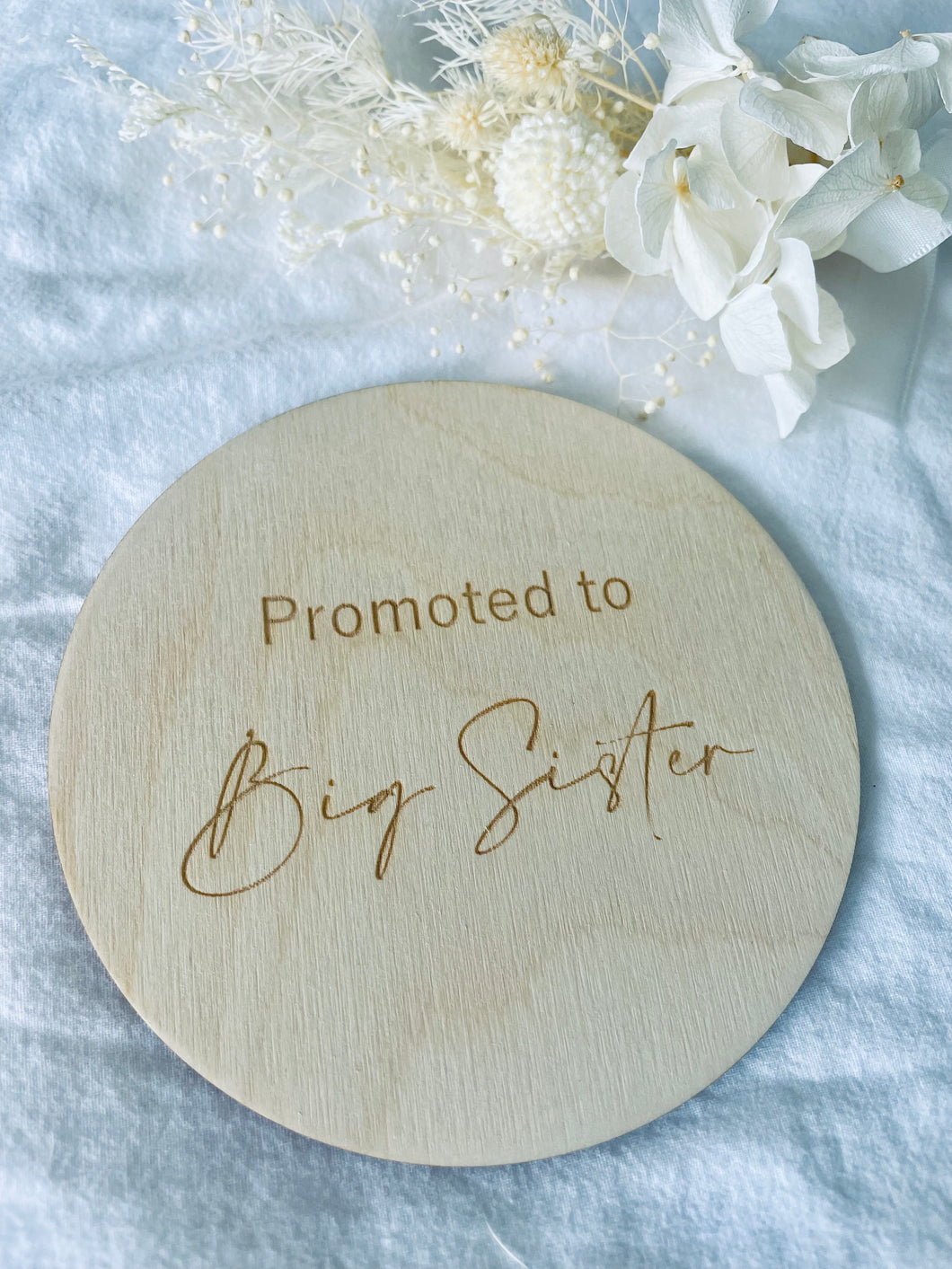 PROMOTED TO BIG SISTER PLAQUE