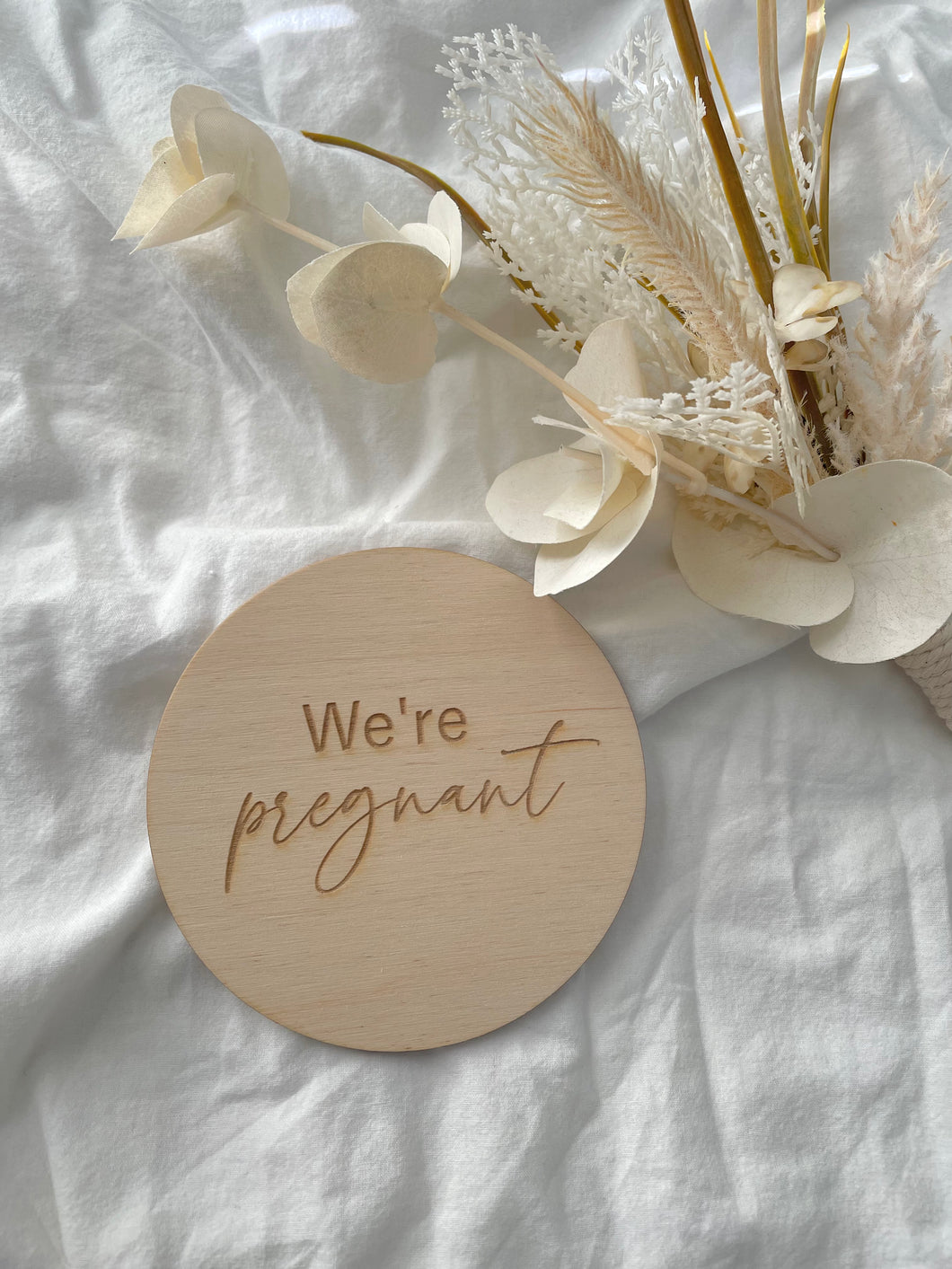 WE’RE PREGNANT PLAQUE