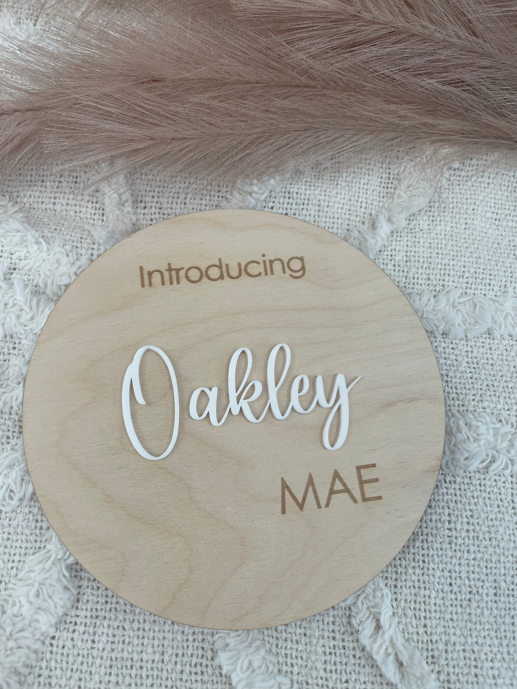 BIRTH ANNOUNCEMENT PLAQUE